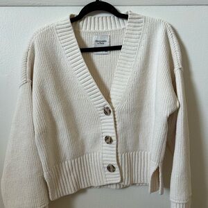 Abercrombie & Fitch Women's Cream Cardigan